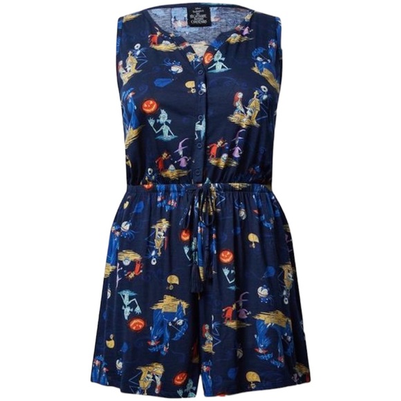 torrid Pants - Torrid NWT  Disney nightmare before Christmas romper size 4x multi color